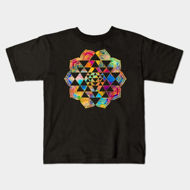 Sri Yantra  / Sri Chakra Kids T-Shirt by Nartissima